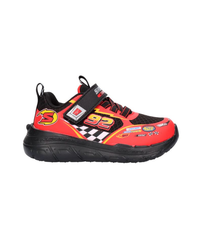 Zapatillas Skechers Skech Tracks Niño Negro/Rojo