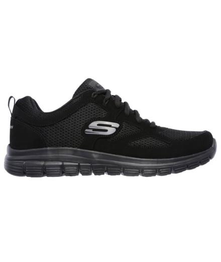 Sapatilhas Skechers Burns- Agoura Homem Couro Preto/...