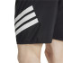 Fato de banho de Natação adidas Icon 3 Bandas Sh 8In Homem Preto/Branco