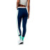 Mallas de Fitness Black Limba Synergyfit Mujer Tricolor Cream, Ocean blue & Sage