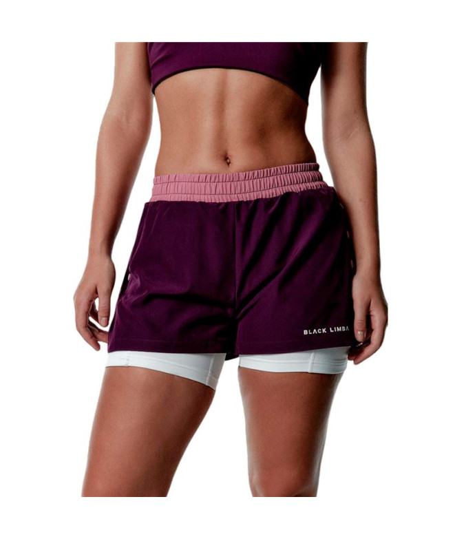 Pantalones Black Limba Courtpulse Mujer Tricolor Dusty rose, Plum & Cream