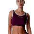 Top de Fitness Black Limba Courtpulse Mulher Plum & Cream