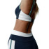 Haut de Fitness Black Limba Duality Femme Tricolore Crème, Bleu océan & Sauge
