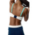 Haut de Fitness Black Limba Duality Femme Tricolore Crème, Bleu océan & Sauge