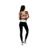 Top de Fitness Black Limba Evolve Mulher Preto & Creme