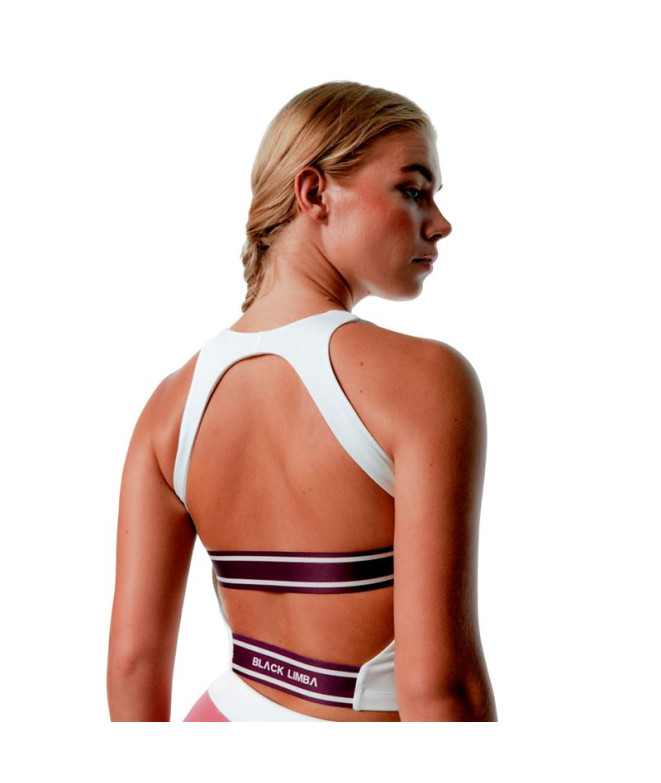 Top de Fitness Black Limba Apexfit Mujer Cream