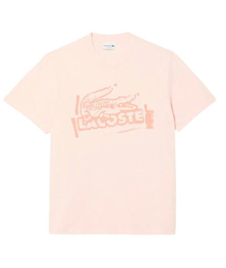 Camiseta Lacoste Tee-Shirt Homem Angora/Latte