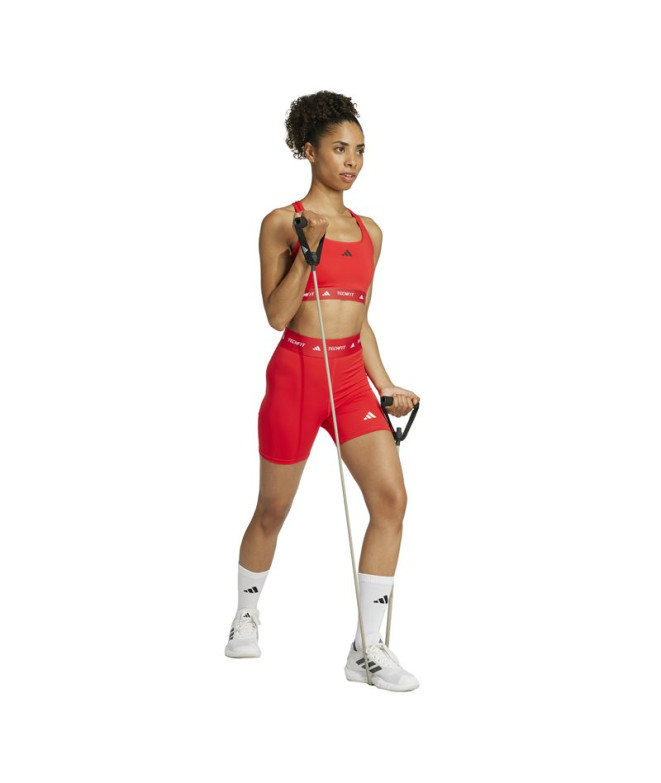 Malhas de Fitness adidas Techfit Sho Mulher Rubpur