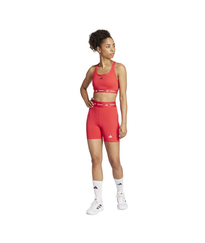 Malhas de Fitness adidas Techfit Sho Mulher Rubpur