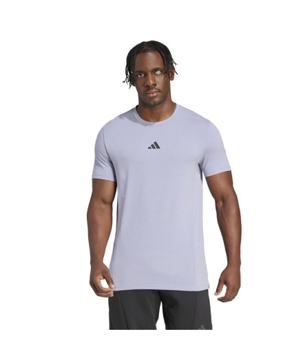 T-shirt De Fitness Adidas D4T Homme Violeta 2