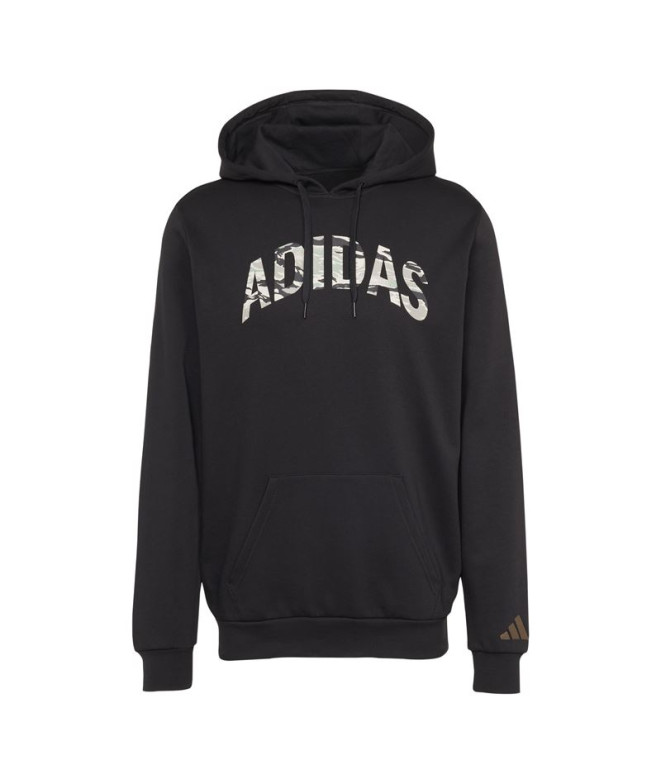 Sudadera adidas Camo Lin Hd Hombre Negro