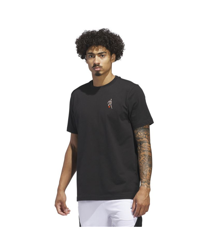 Camiseta De Baloncesto adidas Sum Hbr Hombre Negro
