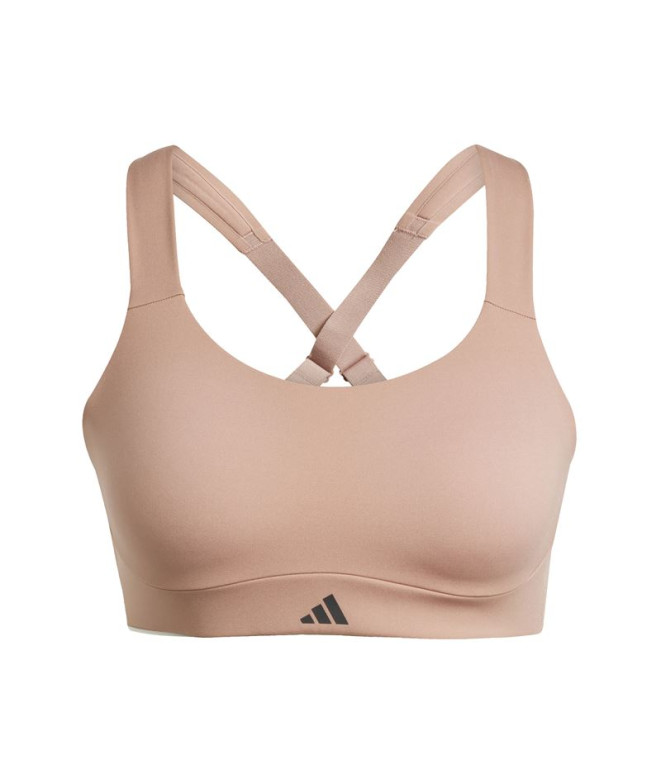 Sutiã esportivo de Fitness adidas Tlrdim Hs Mulher Rosa