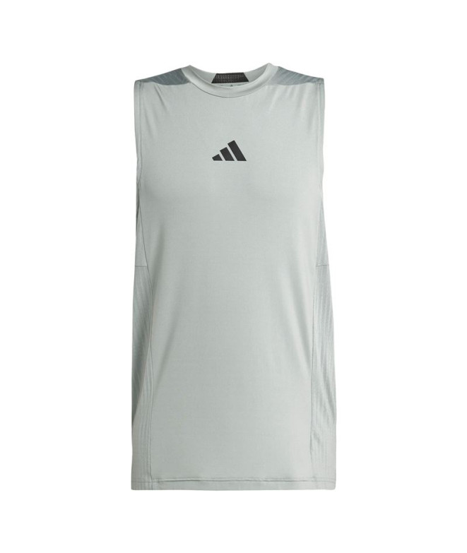 Camiseta de Fitness adidas D4T Int. Tank Hombre Verde
