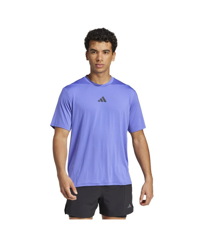 Camiseta de Fitness adidas D4T Int. Homem Azul