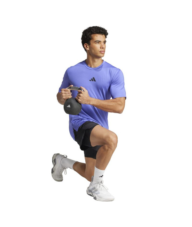 Camiseta de Fitness adidas D4T Int. Homem Azul
