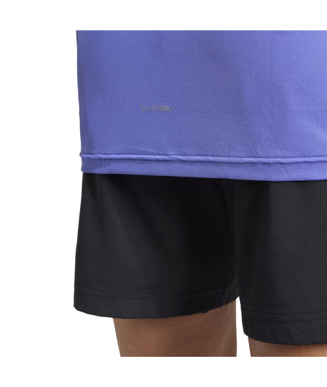 Camiseta de Fitness adidas D4T Int. Homem Azul