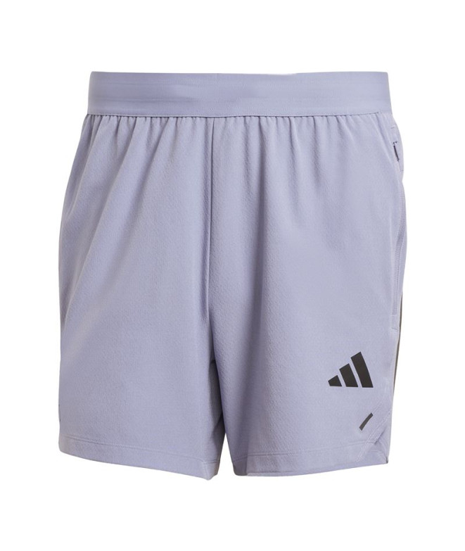 Pantalones de Fitness adidas Power 3Bandas Short Hombre Violeta