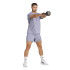 Pantalones de Fitness adidas Power 3Bandas Short Hombre Violeta