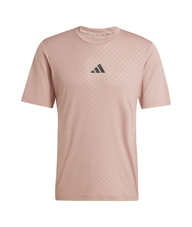 Camiseta de Fitness adidas Power 3Bandas Hombre Rosa