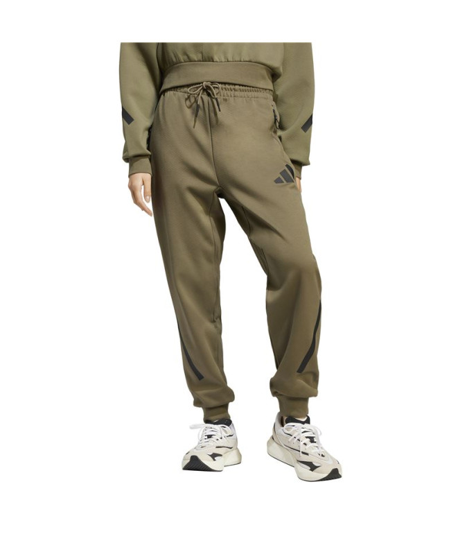 Pantalons Adidas Z.N.E. Femme Vert Foncé