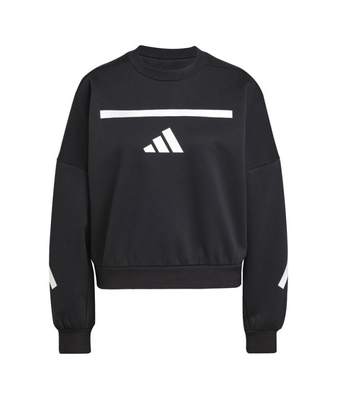 Sudadera Adidas Z.N.E. Swt Mujer Negro/Blanco