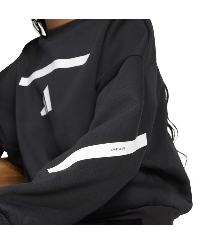 Sweat Adidas Z.N.E. Swt Femme Noir/Blanc