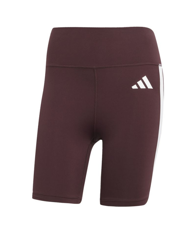 Mallas De Fitness Adidas Opt Ess 3Bandas Mujer Rubaur/Blanco