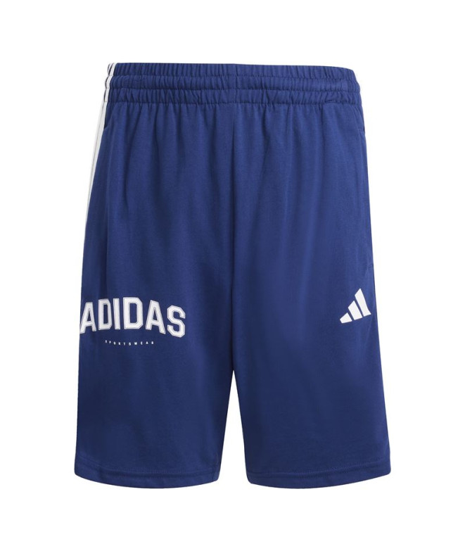 Pantalones adidas 3 Bandas Sho Infantil Azul Oscuro