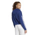 Sudadera adidas 3 Bandas French Terry Qz Hd Mujer Azul Oscuro/Blanco