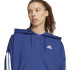 Sudadera adidas 3 Bandas French Terry Qz Hd Mujer Azul Oscuro/Blanco