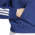 Sudadera adidas 3 Bandas French Terry Qz Hd Mujer Azul Oscuro/Blanco