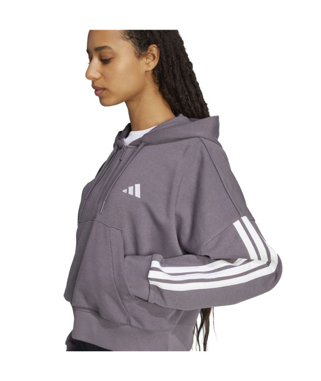 Moletom adidas 3Bandas French Terry Qz Hd...