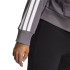Sudadera adidas 3Bandas French Terry Qz Hd Mujer Esdegr/Blanco