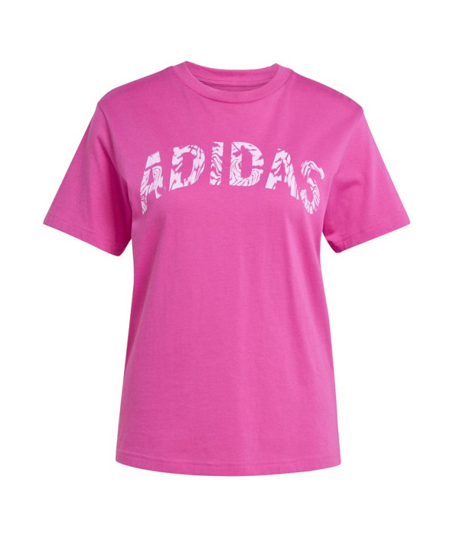 Camiseta adidas Camo Wv Mujer Fuscsia