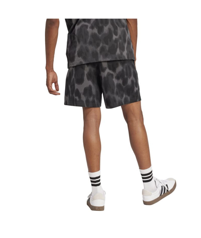 Calça Adidas Future Icons 3Bar Sho Homem Cinza