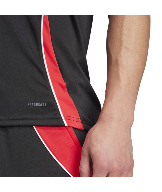 Camiseta De Futebol Adidas Tiro24 Jsy Homem Preto