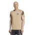 Camiseta de Fitness adidas Gym+ 3Bandas Homem Cinza Claro/Preto