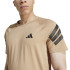 Camiseta de Fitness adidas Gym+ 3Bandas Homem Cinza Claro/Preto