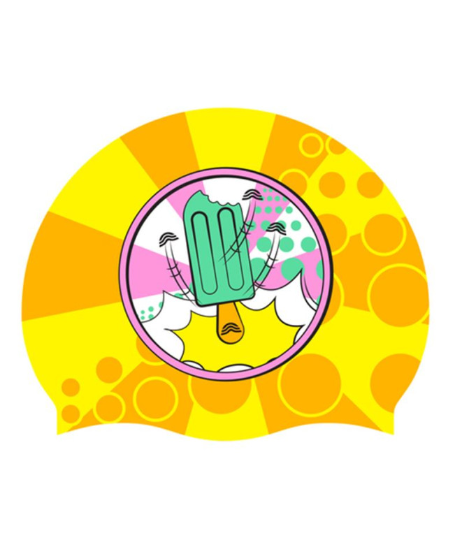 Bonnet de Natation Aquarapida Cuffia Ghiaccio Jaune Unisexe