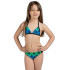 Fato de banho de Natação Aquarapid Costume 2Pz Fl.Green/Royal Menina