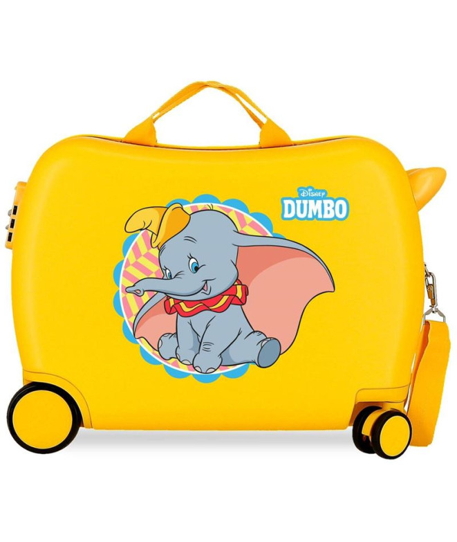 Maleta Infantil Disney Abs Rolling Suitcase 4W.(2 Multid.) Dumbo Ochre Amarillo
