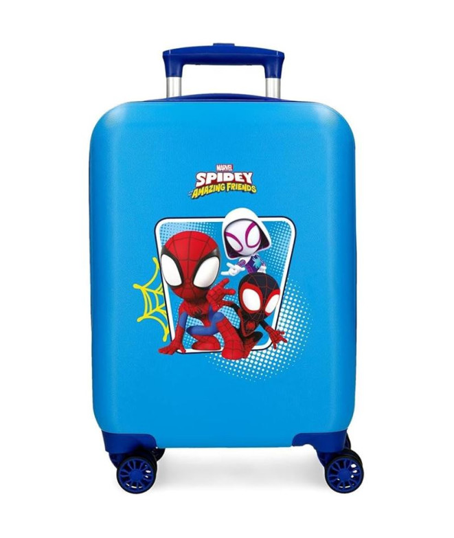 Trolley Marvel Abs 50 Cm. 4 Ruedas Spidey Team Up Azul