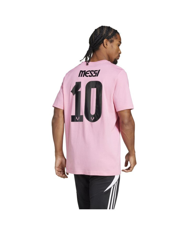 Camiseta De Futebol Adidas Messi N&N G Homem Rosa