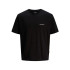 Camiseta Jack and Jones Jorsplit Back Crew Neck Black Hombre