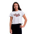 Camiseta nomeie-a Nkfvilma Capsl Crop F1 Bright White Infantil