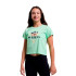 Camiseta nomeie-a Nkfvilma Capsl Crop F1 Arcadian Green Infantil