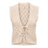 Chaleco Only Onlchili S/L String Vest Knt Noos Mujer Ecru