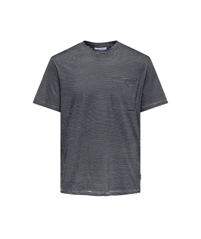 Camiseta ONLY & SONS Onsbale Reg Ss Dark Navy Hombre