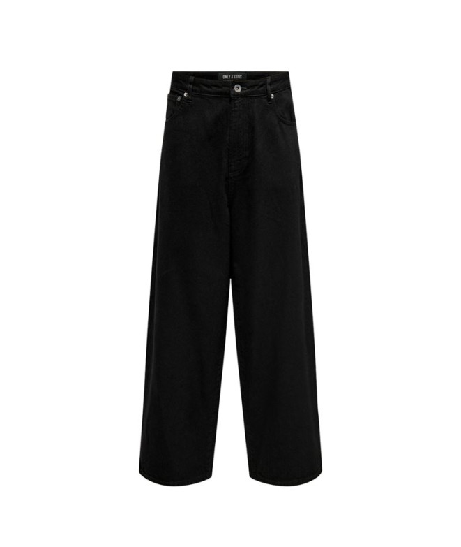 Calça Only & Sons Onscarl Balloon Preto 8874 Tai Dnm Noos Denim Preto Homem